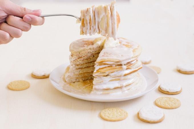Resep pancake oreo renyah marshmallow
