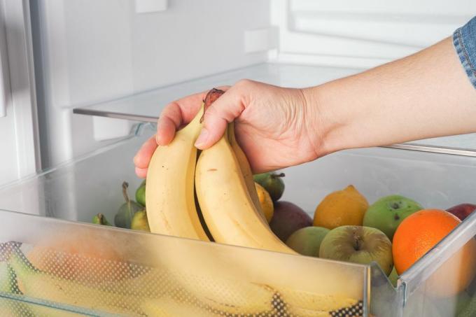 Como armazenar bananas na geladeira