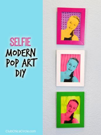 Pop art selfie