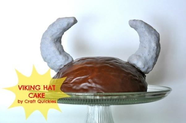 Торт в виде шляпы викинга