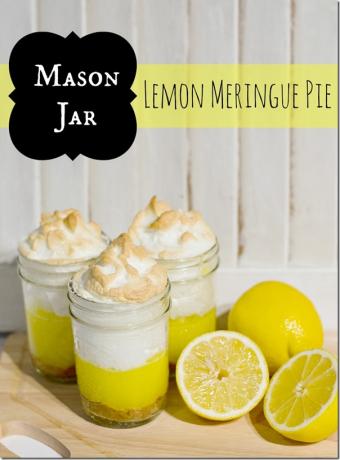 Zitronen-MErigue Pie im Glas