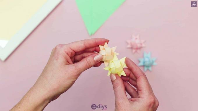 DIY origami květinové umění krok 9