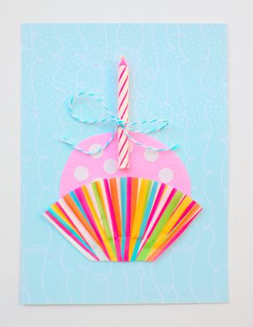 Diy cupcake dzimšanas dienas kartīte