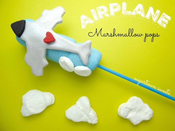 თვითმფრინავის marshmallow pops