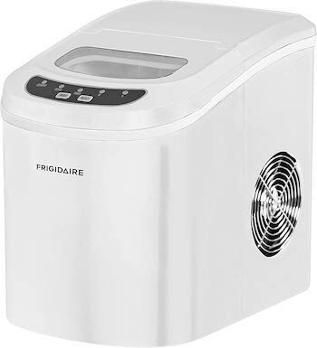Frigidaire hvid bærbar kompakt ismaskine
