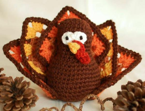 Granny Square Turkey Pola Crochet GRATIS