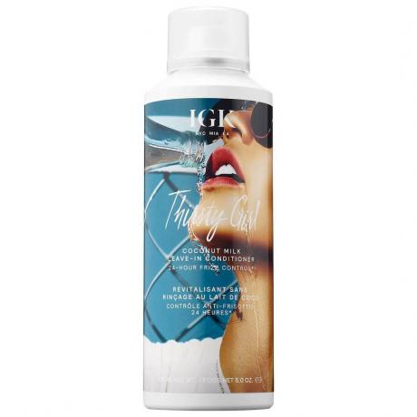 Après-shampooing anti-frisottis au lait de coco IGK THIRSTY GIRL