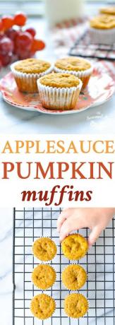 Dýňové muffiny z jablečné omáčky
