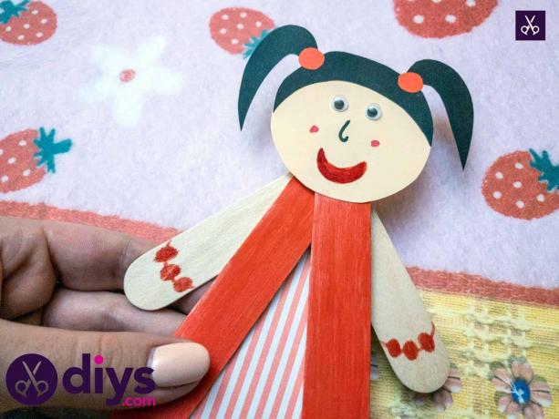 Comment faire une marionnette bâton de popsicle bricolage simple