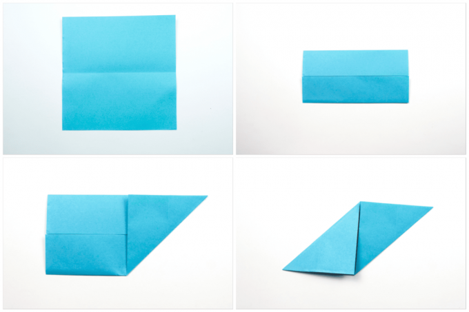 Origami Sonobe seinakuva 1. samm