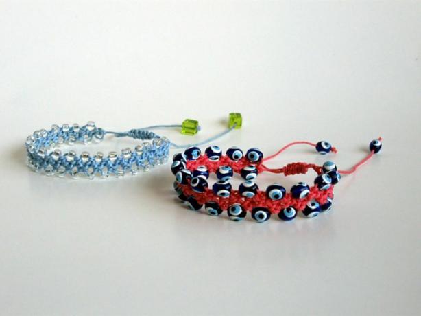 Modèle de bracelet au crochet turc
