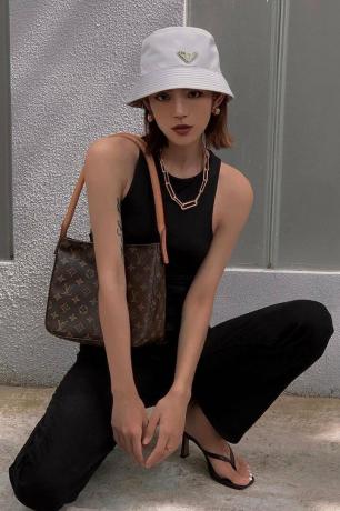 Bucket hat outfit idéer