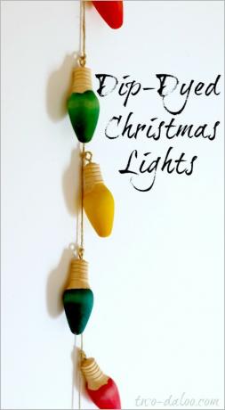 DIY barvené vánoční osvětlení