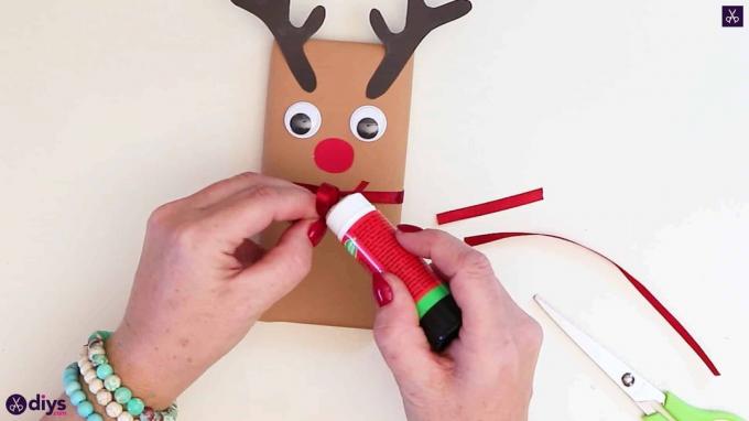 DIY sobí dárkové balení na vánoční jednoduchou mašli