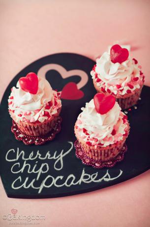 Kirsch-Chip-Cupcakes