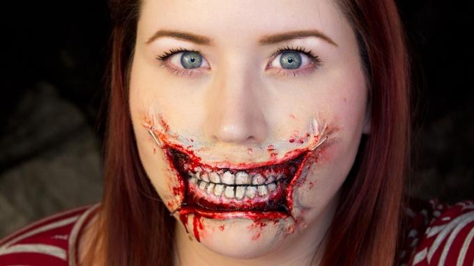 Natažené rty halloween makeup makeup tutorial