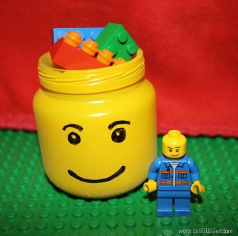 DIY skladovací nádoby Lego