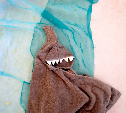 Ręcznik z kapturem Shark