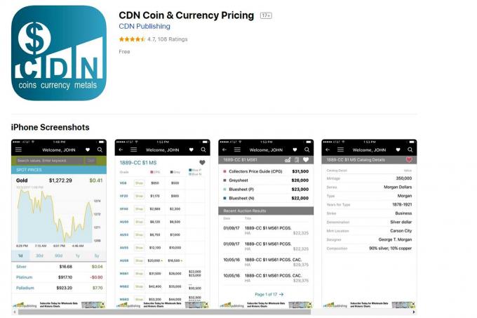 Cijene novčića i valuta CDN -a