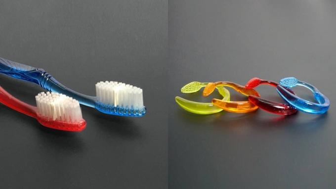 DIY náramky na zubní kartáčky
